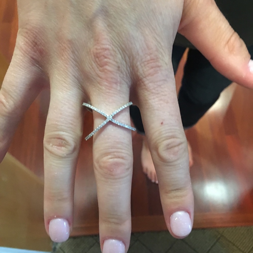 Silver X ring